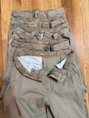 Old Navy Uniform Khakis (5 pairs available) Size 16reg, straight-fit Boys/Teen